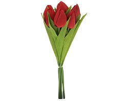 Umelá kytica Tulipány, červená%