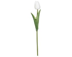 Umelý kvet Tulipán 34 cm, biela%